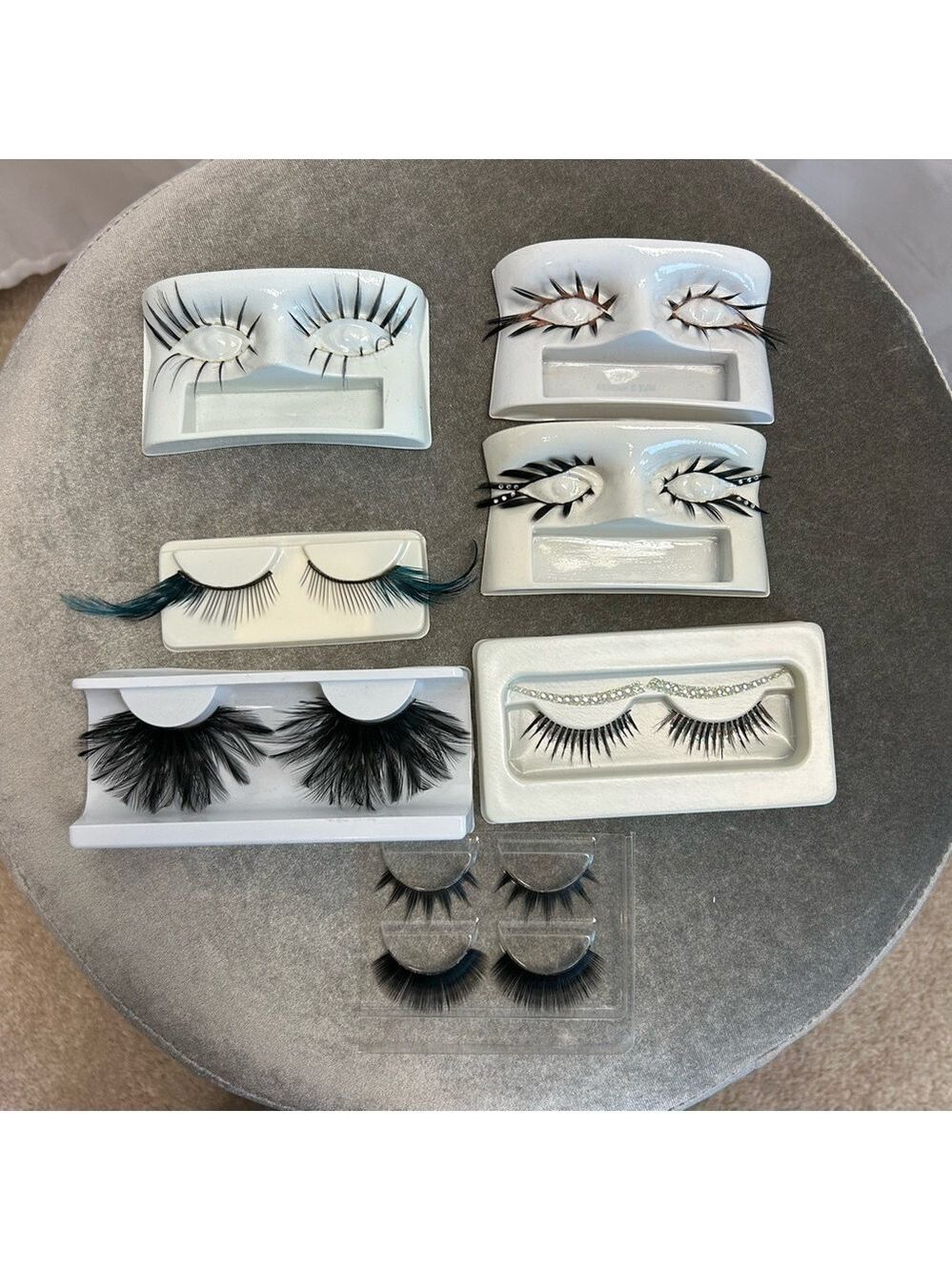 Assorted False Eyelashes Set bundle feather cosplay theatre Halloween festival